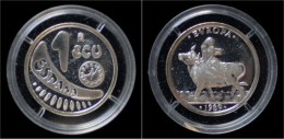 Spain 1 Ecu 1989- Europa And The Bull - Other & Unclassified