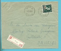 724T (-10%) Op Brief Aangetekend Met Stempel NIEL - 1946 -10 %