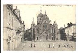 Cp, 42, Charlieu, Eglise St-Philibert, écrite - Charlieu