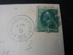 == US Cv.Kennenburg Port  .. Blue Cancelation   1878 - Briefe U. Dokumente
