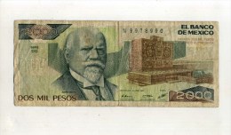 - MEXIQUE . BILLET 2000 P. 1987 . - Mexiko