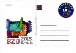 Slovakia - 2015 - Bratislava Collectors Days 2015 - Postcard With Printed Stamp And Hologram - Ansichtskarten