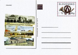 Slovakia - 2015 - 75 Years Of Philatelistic Club Of Michalovce - Postcard With Printed Stamp And Hologram - Ansichtskarten