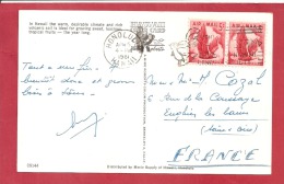 Y &T N° PA 48  HONOLULU Vers  FRANCE    1961 2 SCANS - Other & Unclassified