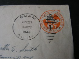 == US  Cv. 1948  Revalud  Feldpost Army  Guam - 1941-60