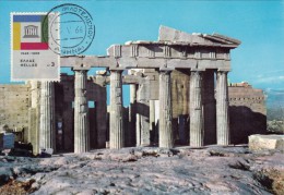 GRECE Carte Maximum - UNESCO - Tarjetas – Máximo