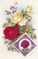 HONGRIE Carte Maximum - Roses - Cartes-maximum (CM)