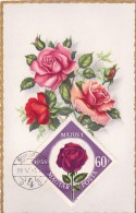 HONGRIE Carte Maximum - Roses - Maximumkarten (MC)