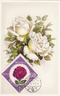 HONGRIE Carte Maximum - Roses - Cartes-maximum (CM)