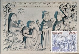 ITALIE Carte Maximum - Adoration Des Mages - Maximumkaarten