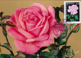 MONACO Carte Maximum - Rose Princesse Grace - Cartoline Maximum