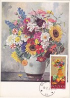 POLOGNE Carte Maximum - Fleurs,Fruits,Légumes - Maximumkarten