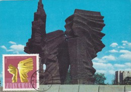 POLOGNE Carte Maximum - Monument Aux Insurgés - Cartes Maximum