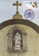PORTUGAL Carte Maximum - Ecrivant Dans Monastère - Maximumkaarten
