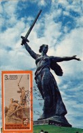 URSS Carte Maximum - Monument Soldat Hercule - Andere & Zonder Classificatie