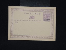 GRANDE BRETAGNE- CEYLAN - Entier Postal Surchargé - à Voir - Lot P9532 - Ceylon (...-1947)
