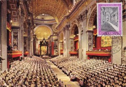 VATICAN Carte Maximum - Réunion Du Concile - Cartas Máxima