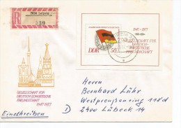 ALEMANIA DDR CC LEIPZIG AMISTAD GERMANO SOVIETICA BANDERAS - Covers