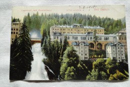 Austria Bad Gastein Wasserfall Und Wandelbahn Hotel Austria Stamp  1910  A  48 - Bad Gastein