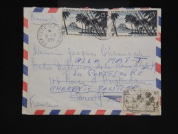 FRANCE - OCEANIE- Enveloppe De Papeete Pour Paris En 1958 - Aff Plaisant - à Voir - Lot P9568 - Lettres & Documents