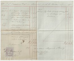 Victoria - 1859 - One Penny Draft Payable On Demand Or Receipt - Revenue Stamps