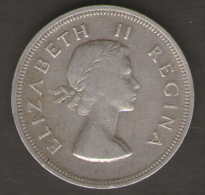 SUD AFRICA 2 1/2 SHILLINGS 1958 AG SILVER - South Africa