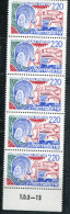 FRANCE - N° 2556 B , DANS BANDE DE 5 , " DOIGTS COUPÉS " - ** - SUP - Unused Stamps