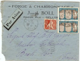 LBL32 -ALGERIE LETTRE AVION DELLYS /  BACH-MAÏ (TONKIN) 24/6/1935 - Covers & Documents