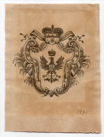 EX LIBRIS--Stanislaw RADZIWILL (Pologne )--Blason Et Armes De La Maison Princière--n°1271 - Ex-libris