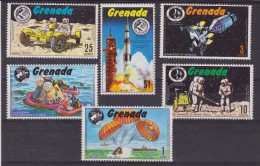 GRENADA SPAZIO SPACE 6 V.  MNH - North  America