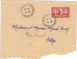 LBL32 -ALGERIE PIONNIERS DU SAHARA SUR PLI PHILATELIQUE OBL. CONGRES EUCHARISTIQUE ALGER 6/5/1939 - Lettres & Documents
