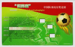 Voting For 2002 FIFA World Cup Korea/Japan,Costa Rica,Brazil,Turkey,Football,CN 02 Hunan Advertising Pre-stamped Card - 2002 – Zuid-Korea / Japan