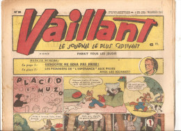 Vaillant N°88 Du 16 Janvier 1947 Le Journal Le Plus Captivant 3 ème Année Hebdomadaire Placid Et Muzo - Vaillant