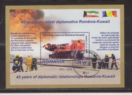 2008 - 45 Ani De Relatii Diplomatice Romania-Kuwait  Mi Bloc No 429 - Usado