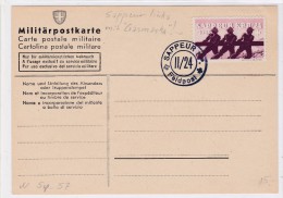 Sappeur Kp. II/24 Mit Plattenfehler Abart, Sogenannte "Gasmaske", Auf Ungel. Militärpostkarte - Dokumente