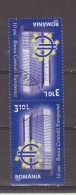 2008 -  Roemenie 2008 10th Anniv. European Central Bank  YV No 5302 Tete-beche - Oblitérés