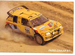 CP...PARIS DAKAR 1987.   205  TURBO 16... A. VATANEN -B.GIROUX....TBE.. - Rallyes