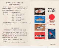 JAPON - BLOC FEUILLET N° 59 OBLTERE - TOKIO 1964 - Hojas Bloque