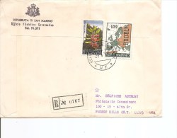 Saint-Marin ( Lettre Recommandée De 1969 Vers Les USA à Voir) - Covers & Documents