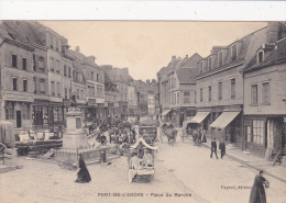 CPA Animée (27)  PONT De L' ARCHE Place Du Marché Marchands Ambulants - Pont-de-l'Arche