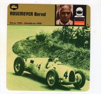 Sept15  70627     Rosemeyer Bernd   ( Fiche Auto ) - Automovilismo - F1