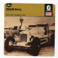 Sept15  70625   Miller Harry   ( Fiche Auto ) - Automovilismo - F1