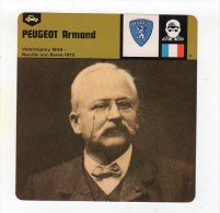 Sept15  70623  Peugeot Armand  ( Fiche Auto ) - Autosport - F1