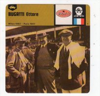 Sept15  70620 Bugatti Ettore ( Fiche Auto ) - Car Racing - F1