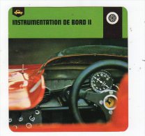 Sept15  70606 Instrumentation De Bord II ( Fiche Auto ) - Car Racing - F1