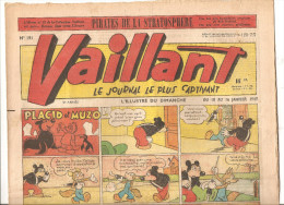 Vaillant N°191 Du 10/01/49 Au 16 Janvier 1949 Le Journal Le Plus Captivant 5 ème Année Hebdomadaire Placid Et Muzo - Vaillant