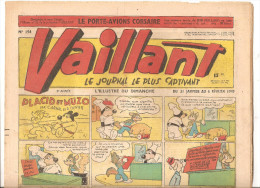 Vaillant N°194 Du 31/01/49 Au 6 Février 1949 Le Journal Le Plus Captivant 5 ème Année Hebdomadaire Placid Et Muzo - Vaillant