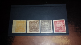 FR-173 FRANCOBOLLI RUSSIA 1908 4 VALORI DIVERSI NUOVI - Unused Stamps