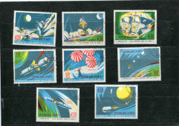 SPACE-HAITI Poste Aérienne   N° 456-63-série Espace- 2ème Homme Sur La Lune-cote Yvert 2000=11euros - Oceania