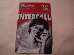 TELECARTE UNIVERSELLE  INTERCALL. 50 FRANCS D APPEL PREPAYES. QUALI TENOR. - Telefoonkaarten Voor Particulieren